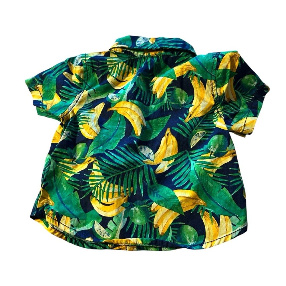 Old Navy Kids Tropical Leaf and Banana Shirt - Picture 2 of 4